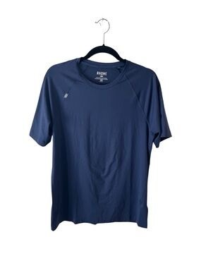 Rhône men’s navy blue reign performance t shirt size medium